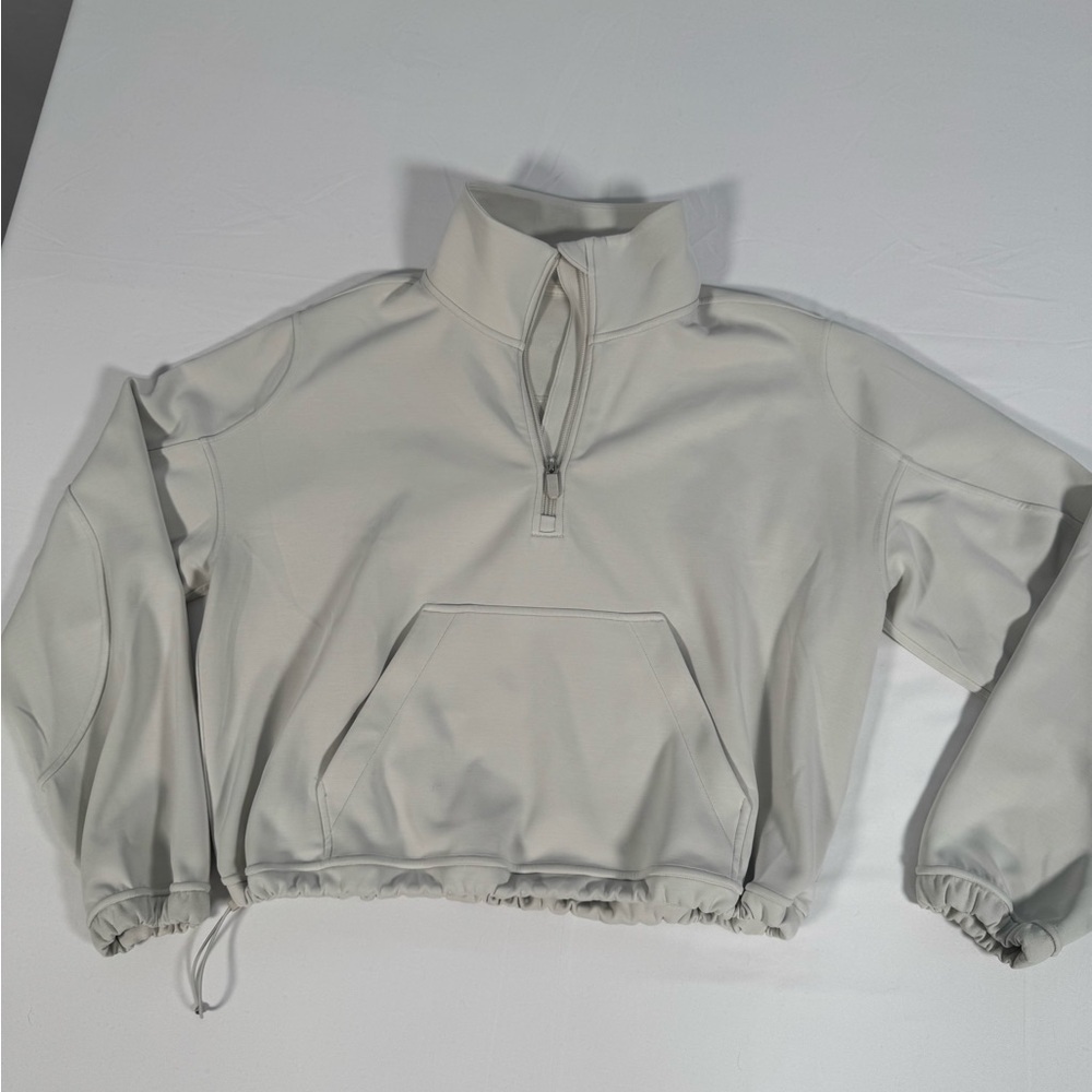 Creme Lululemon Quarter-Zip Pullover